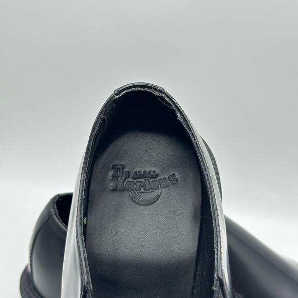 DR MARTEN Rosyna Smooth Leather Slip On Shoes Black Sz 7 - Picture 7 of 8